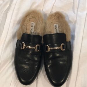 Steve Madden Fur Mules